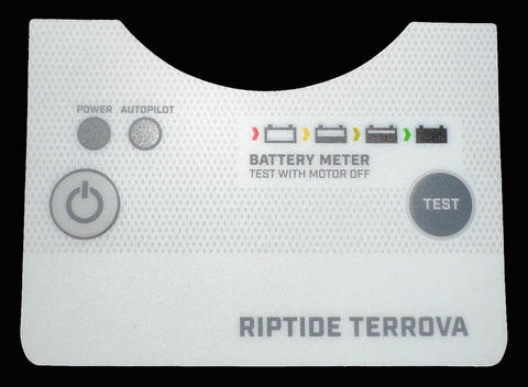 Minn Kota Riptide Terrova Battery Meter/Power Status Decal SW 2325637
