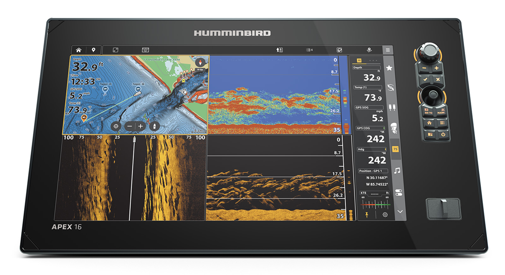 Traceur de cartes Humminbird Apex16 Mega Si+ sans transducteur Traceur de cartes Humminbird Apex16 Mega Si+ sans transducteur
