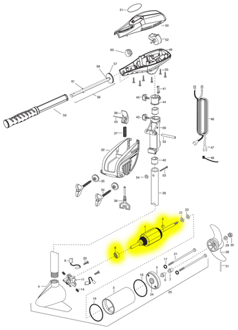 Minn Kota 30# Armature Assembly 92-100-287